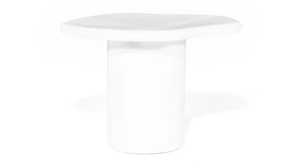 Sonderangebot Beistelltisch Seki 57,5 x 44 cm Magnesium Glasfaser weiß