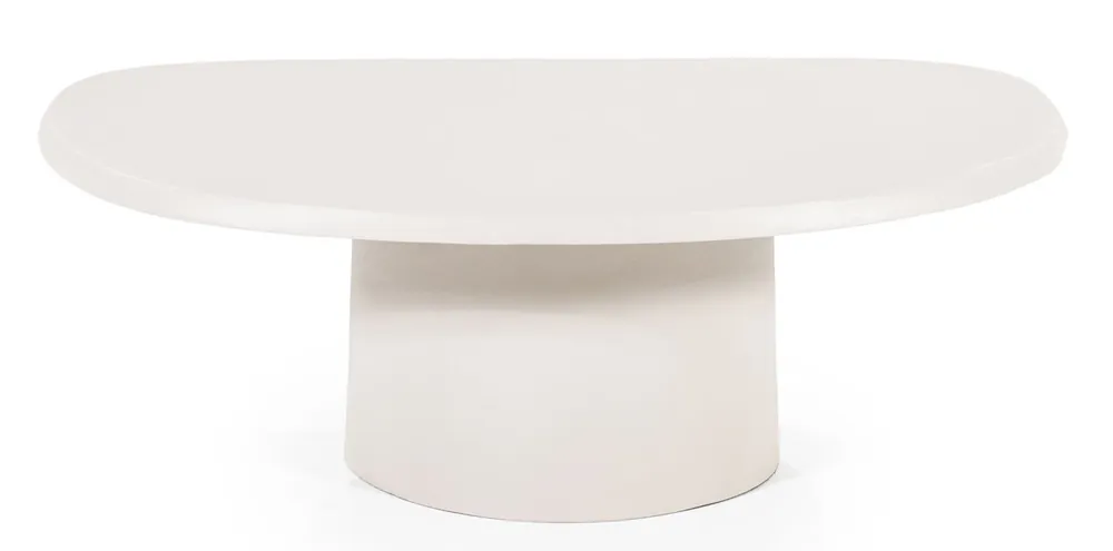 Markenware Couchtisch Sten 59 x 89 cm Aluminium hellbeige