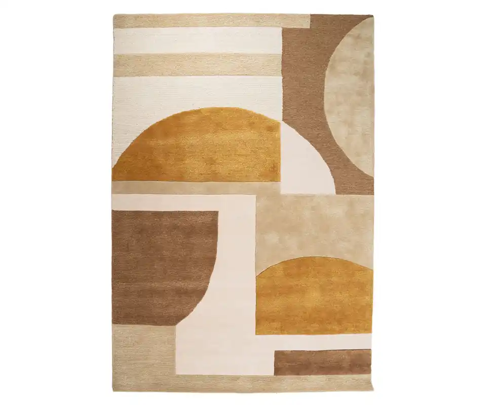 Direktkauf Teppich Kazi 290 x 190 cm senffarben Carpet