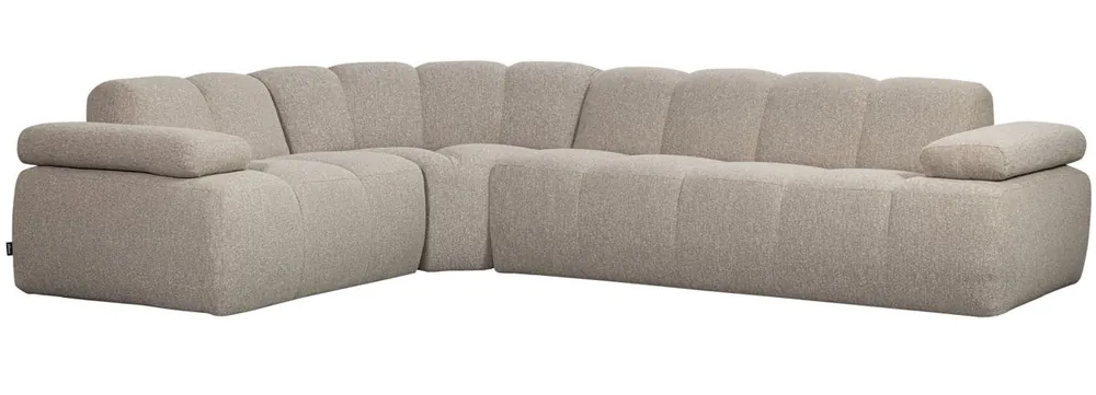 Online Kaufen woood Ecksofa MOJO Bouclé beige melange Chaiselongue links