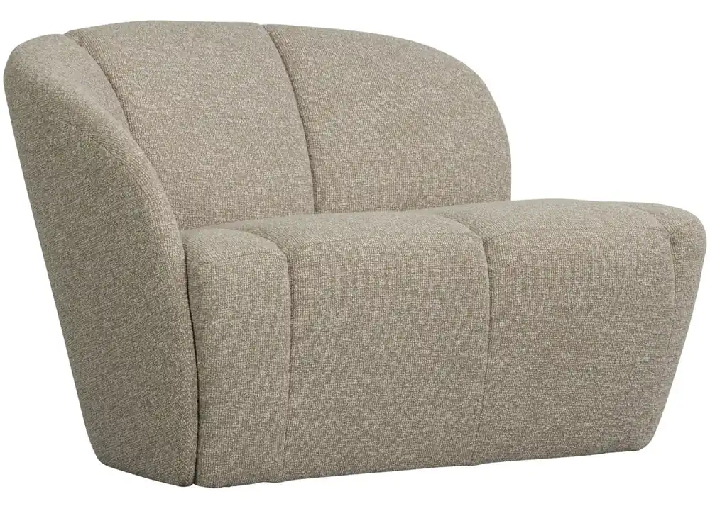 woood 2 Sitzer Sofa Bank MOJO links Bouclé beige melange Mega-Angebot