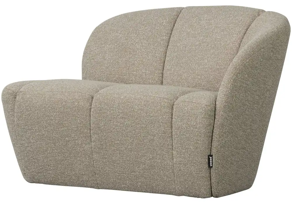 woood 2 Sitzer Sofa Bank MOJO rechts Bouclé beige melange Neue Ware
