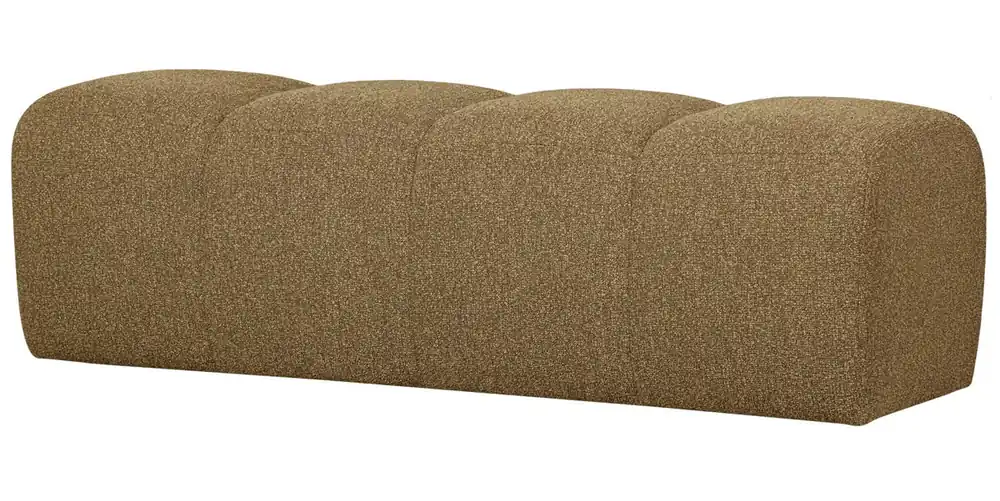 Finale Aktion woood Esszimmerbank Hocker MOJO 164 cm Bouclé gelbbraun melange