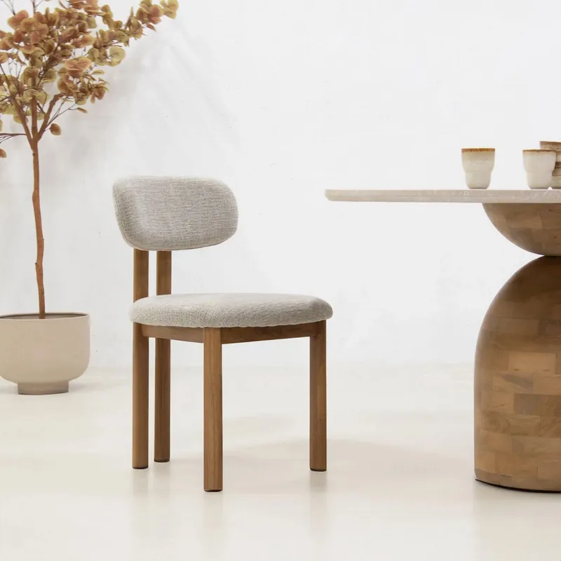 Preis Gesenkt Esszimmerstuhl Stuhl VELORA beige - Maison ESTO