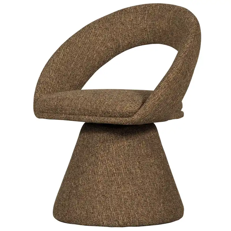 Rabatt woood Esszimmer Stuhl Winter drehbar Webstoff sand melange