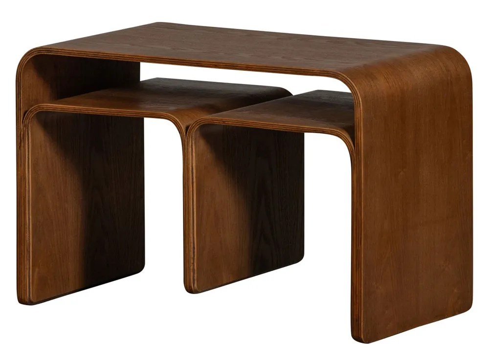 woood Multifunktions Beistelltisch FREY 60 x 40 x 32 cm wallnussfarben Zertifiziert