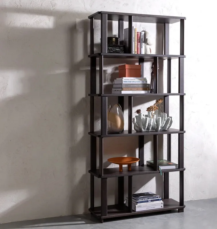 Finale Aktion woood Bücherregal Regal RISS H 186 cm Eiche braun