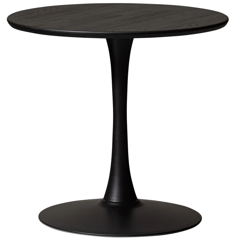 Restaurant Esstisch Tablo Ø 80 cm rund Eiche massiv schwarz Markenware