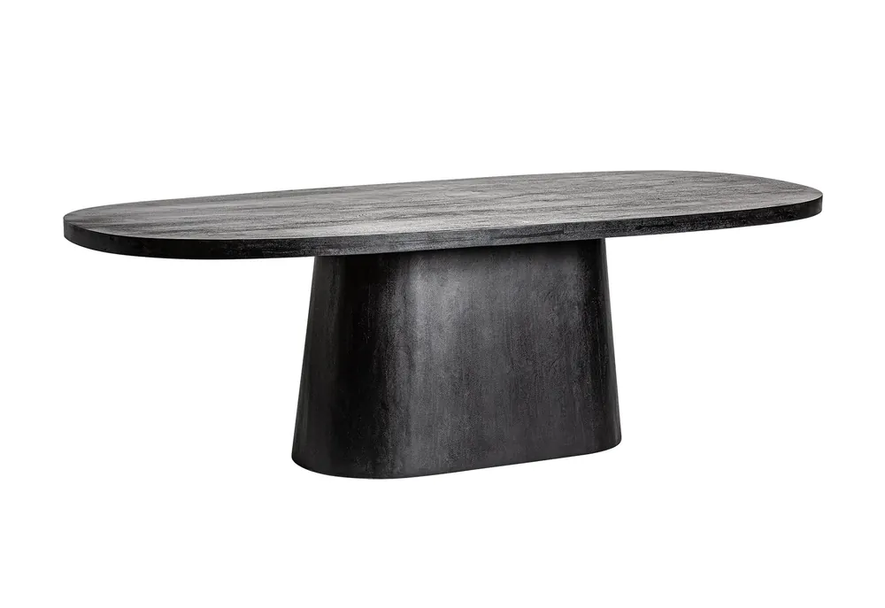 Geprüft VICAL Esstisch NAUEN 250 cm schwarz Mangoholz