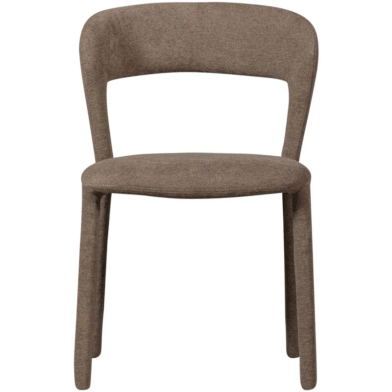 Neuheit woood Esszimmerstuhl Stuhl NOBLE Webstoff taupe