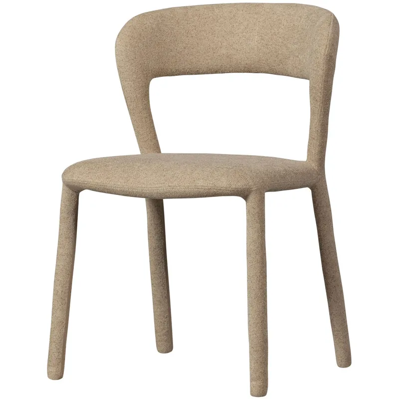 woood Esszimmerstuhl Stuhl NOBLE Webstoff sand Top-Seller