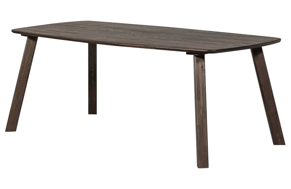 Esstisch DÄNISCH 180 x 100 cm oval Eiche massiv braun Echt