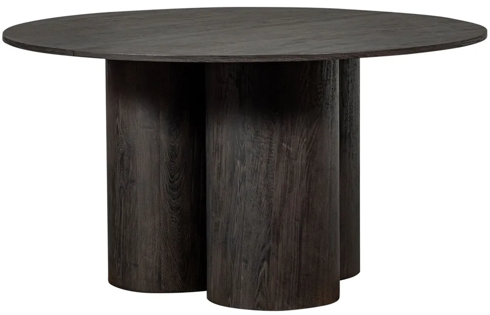 woood Esstisch OONA rund Ø 140 cm MDF dunkelbraun Top-Seller