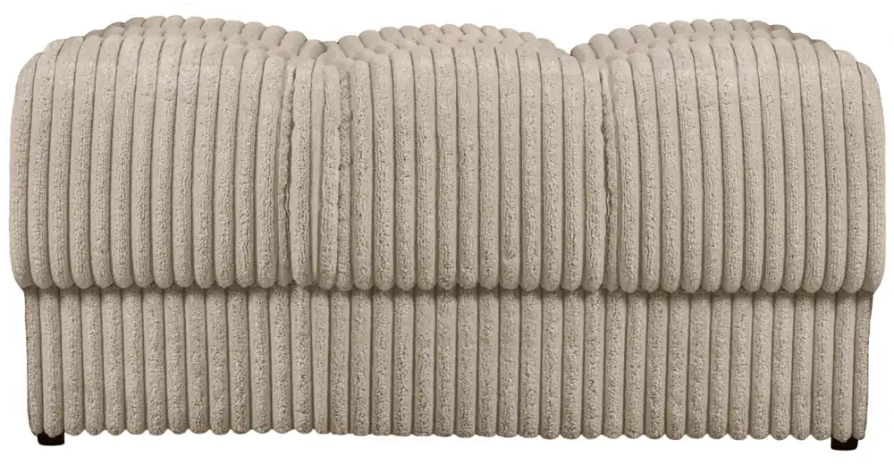 woood Sitzhocker SECOND DATE Ribcord travertin Hocker Pouf Heißes Angebot