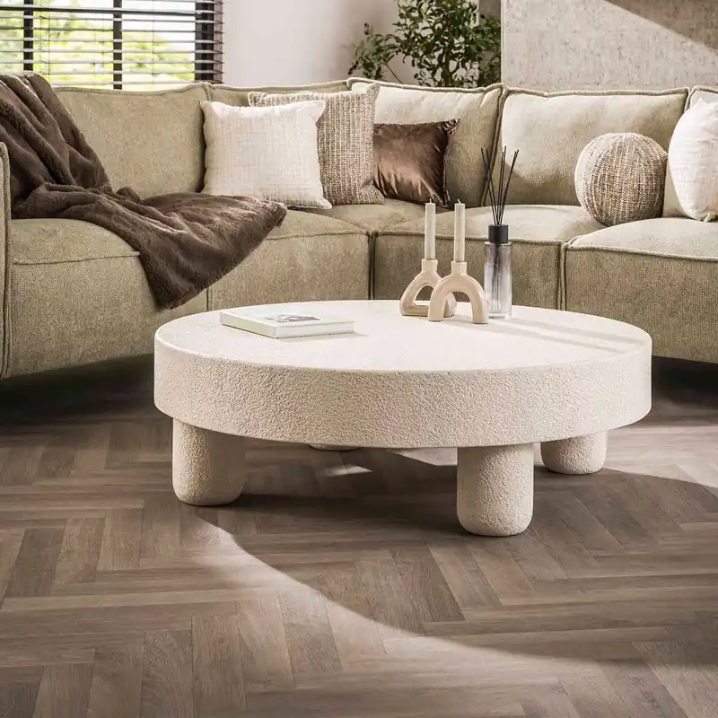 Beliebt Couchtisch Coast Stone Ø 110 cm Marmorverbundstoff