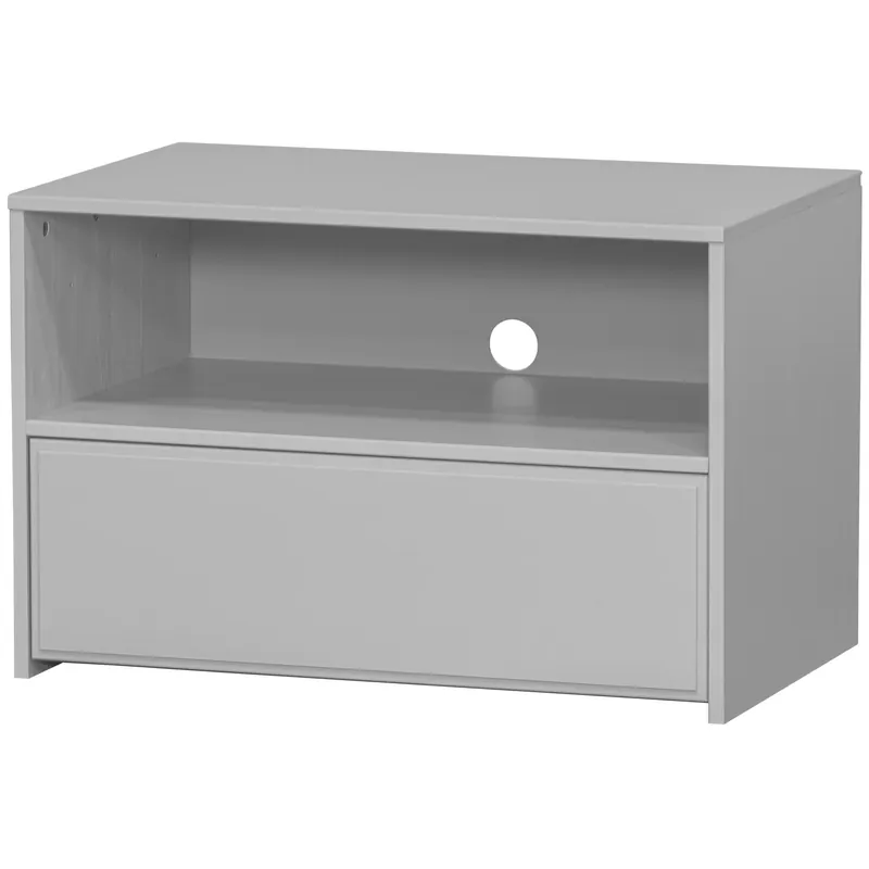Sale WOOOD Kommode TV Möbel YISSA 70 cm mit Schublade Kiefer grau