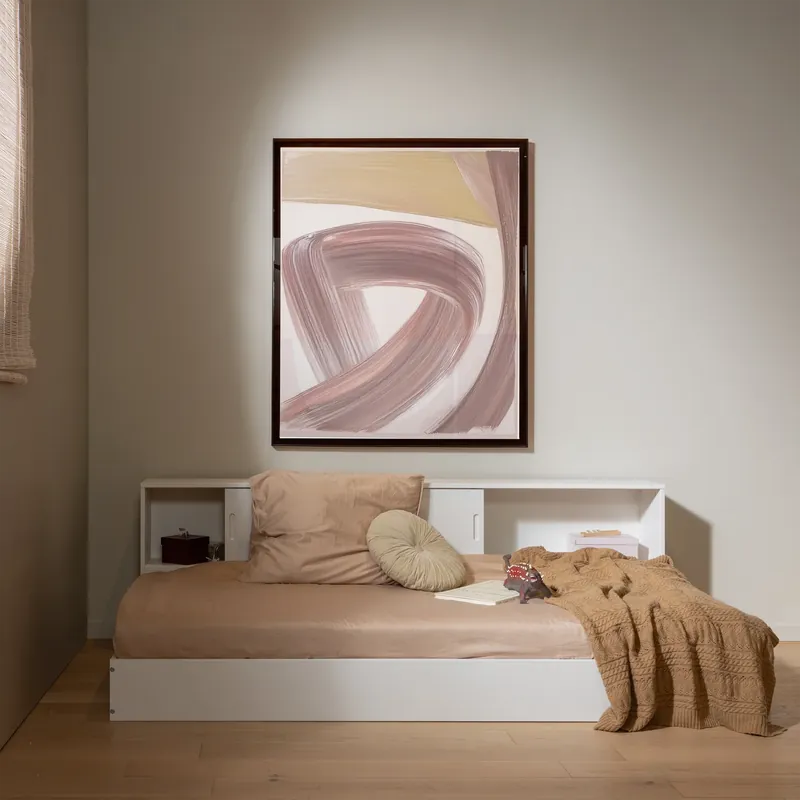 Bestseller Einzelbett offen CARTER weiß 200 x 90 cm Kiefer Massivholz Bett