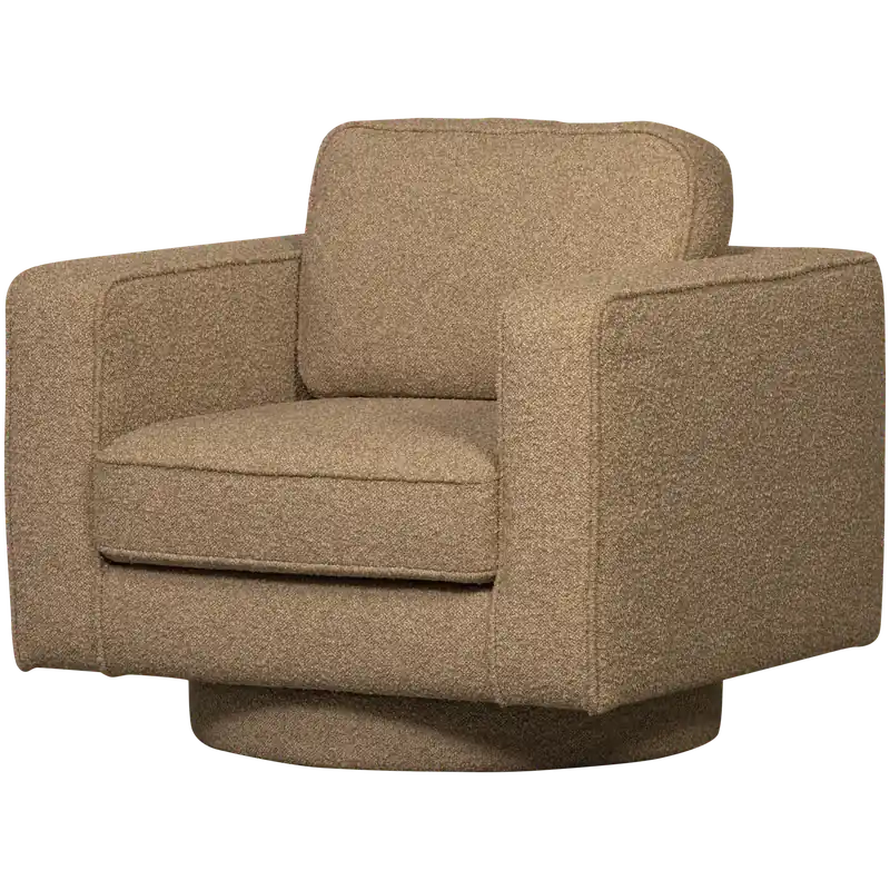 Solange Der Vorrat Reicht Sessel drehbar LAZY Bouclé braun Drehsessel Fernsehsessel