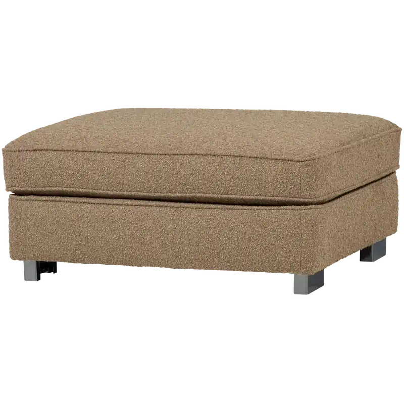 Pouf LAZY 95 x 83 cm Hocker Sitzhocker Bouclé braun Neu Im Sortiment