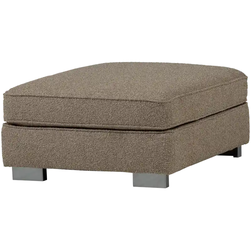 Pouf LAZY 95 x 83 cm Hocker Sitzhocker Bouclé sandfarben Neu Im Sortiment