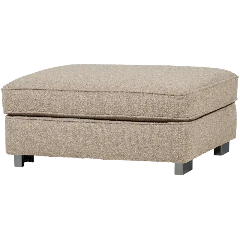 Pouf LAZY 95 x 83 cm Hocker Sitzhocker Bouclé natur Top-Angebot