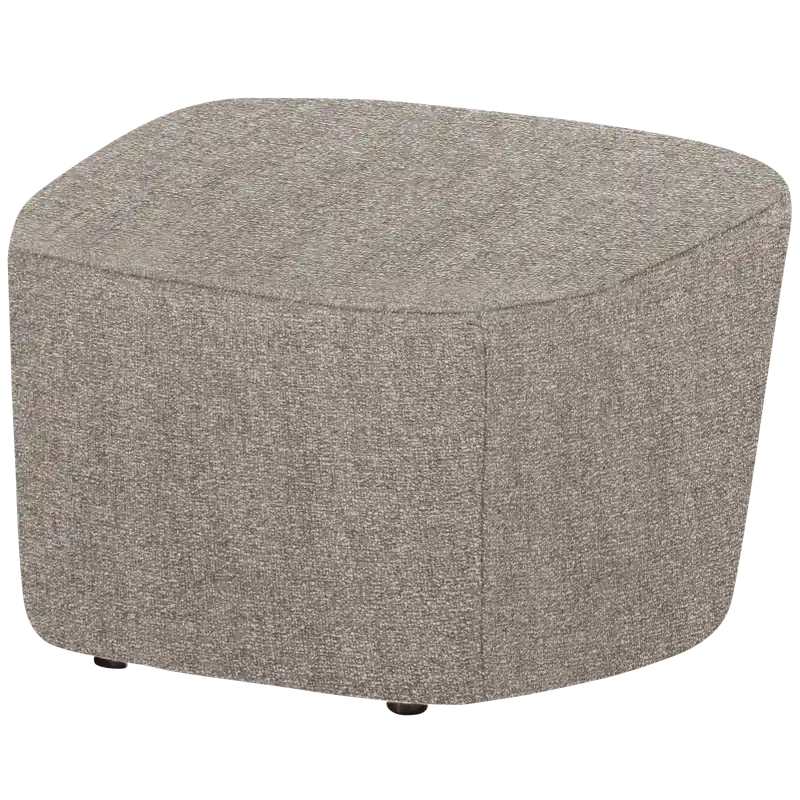 Online Kaufen Pouf LOFTY 62 x 48 cm Hocker Sitzhocker Webstoff natur melange
