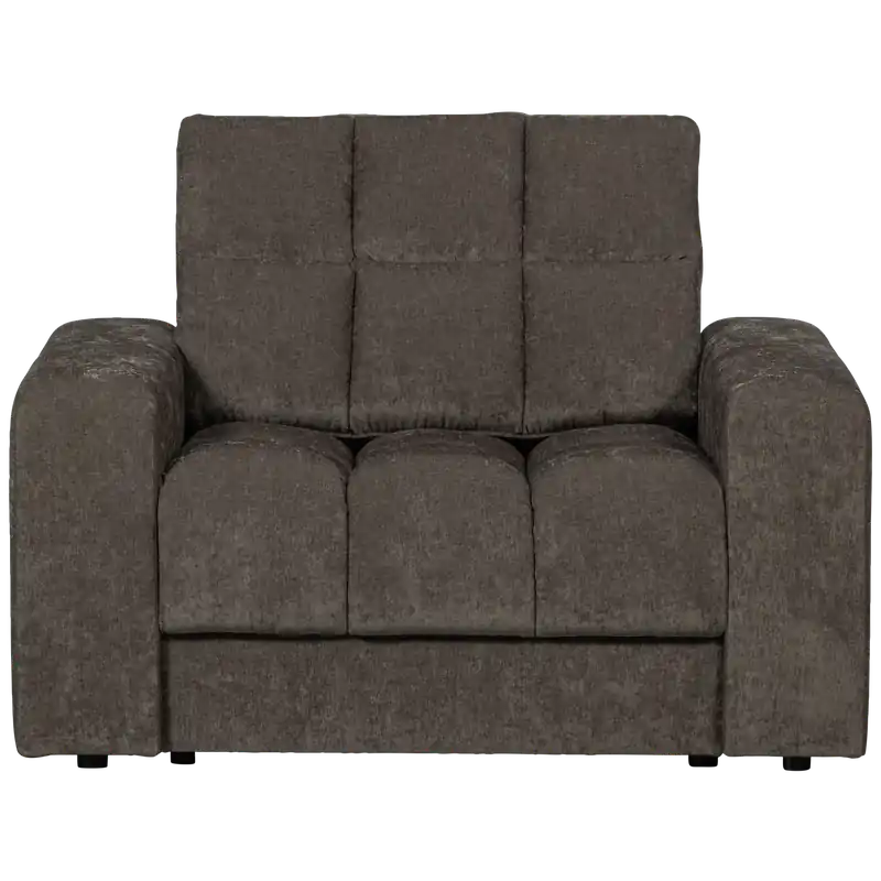 Sessel SECOND DATE Webstoff vintage warmgrau Loungesessel Super-Preis