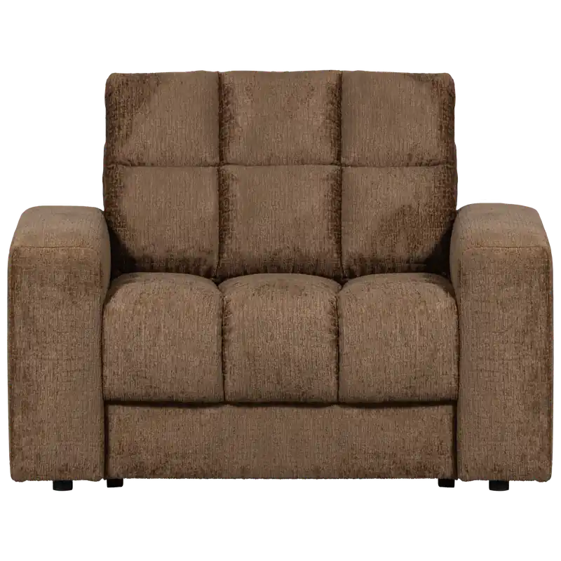 Aktuell Sessel SECOND DATE Struktur Samt brass Loungesessel
