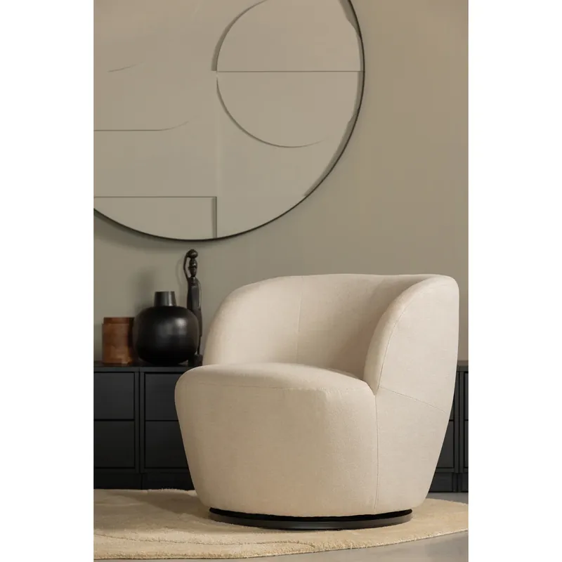 Sonderangebot Sessel SERRA Drehsessel Webstoff off white