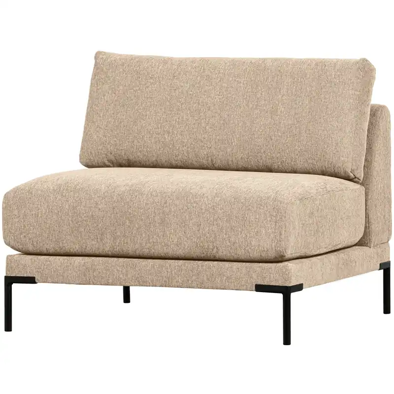 Letzte Chance Loveseat Sessel Couple Element Chenille Webstoff natur melange