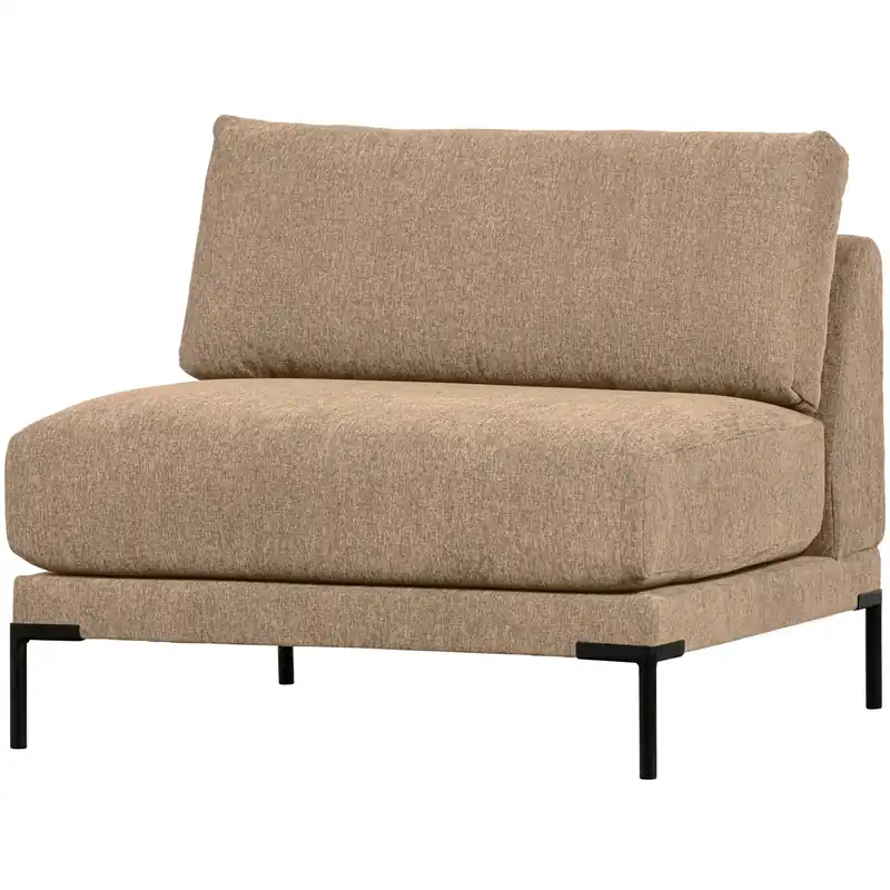 Loveseat Sessel Couple Element Chenille Webstoff butter melange Neu Im Sortiment