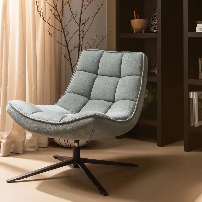 Sessel MAUDI Drehsessel Webstoff blaustein Solange Der Vorrat Reicht