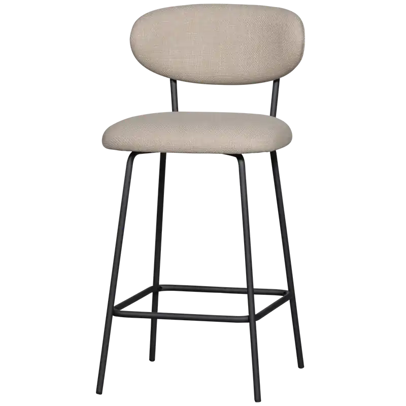 2er Set Barhocker KJELD SH 66 cm Webstoff natur Online Kaufen