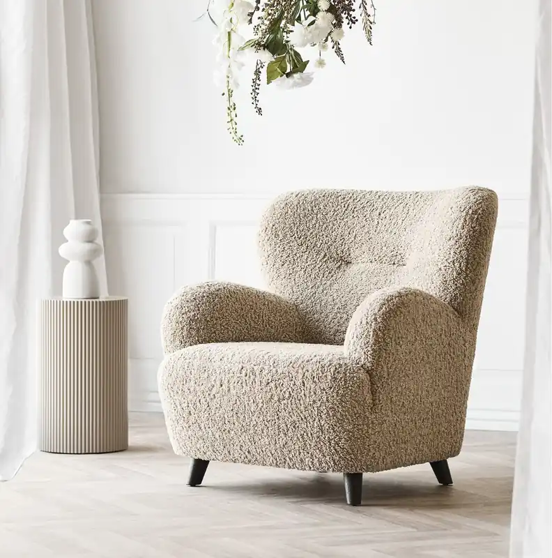 Preis Gesenkt Sessel Lugano Stoff hellbraun Relaxsessel Loungesessel