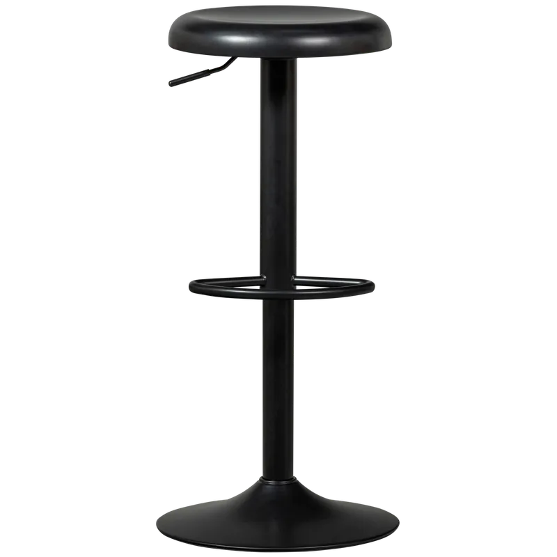Knallerangebot Barhocker ISAAC SH 61-81 cm höhenverstellbar Metall schwarz Barstuhl