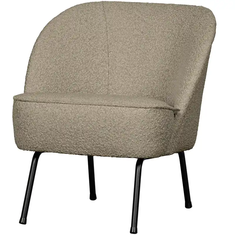 Sessel VOGUE Bouclé beige Loungesessel Clubsessel Knallerangebot