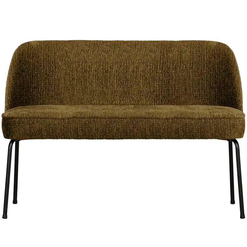Esszimmerbank Vogue 120 cm Struktur Samt brass Beliebt