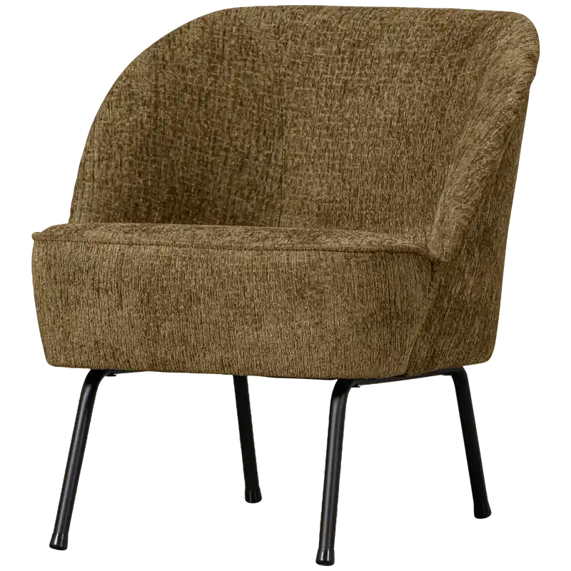 Must-Have Sessel VOGUE Struktur Samt brass Loungesessel Clubsessel