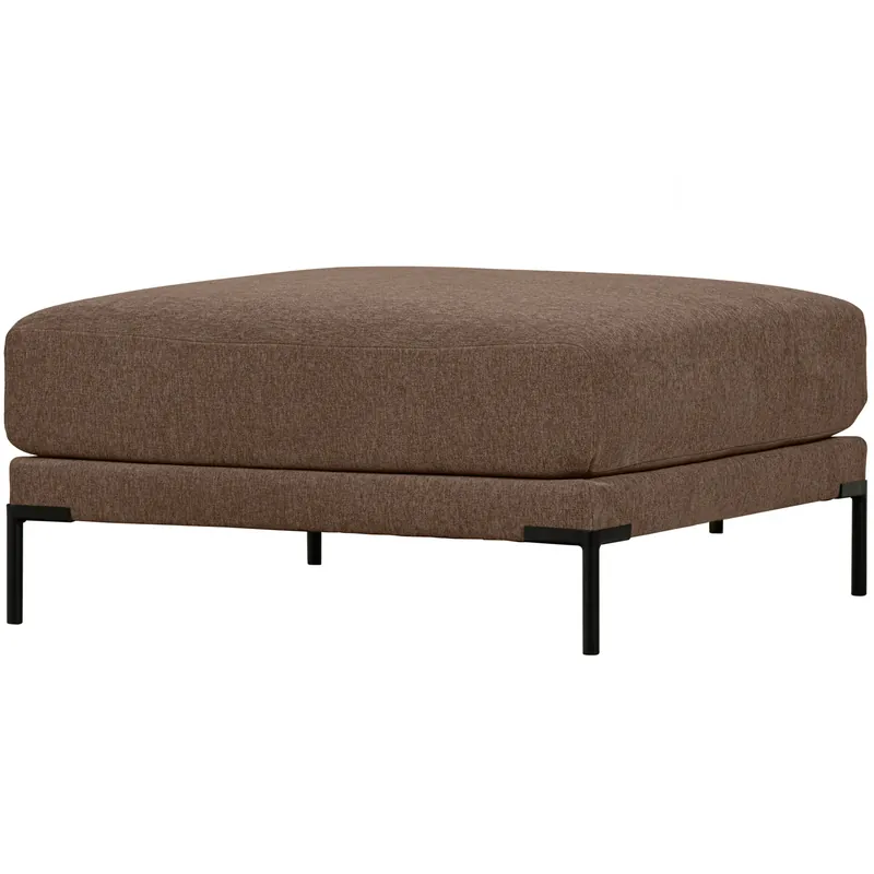 Hocker Couple 100 x 100 cm Webstoff schokoladenbraun Neue Ware
