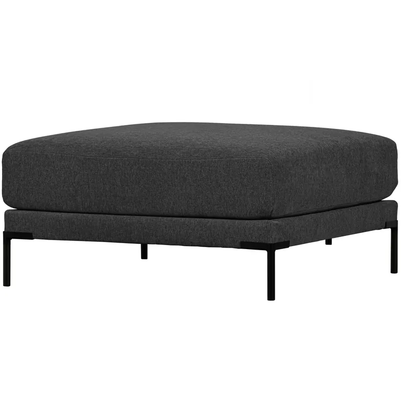 Hocker Couple 100 x 100 cm Webstoff dunkelgrau Highlight