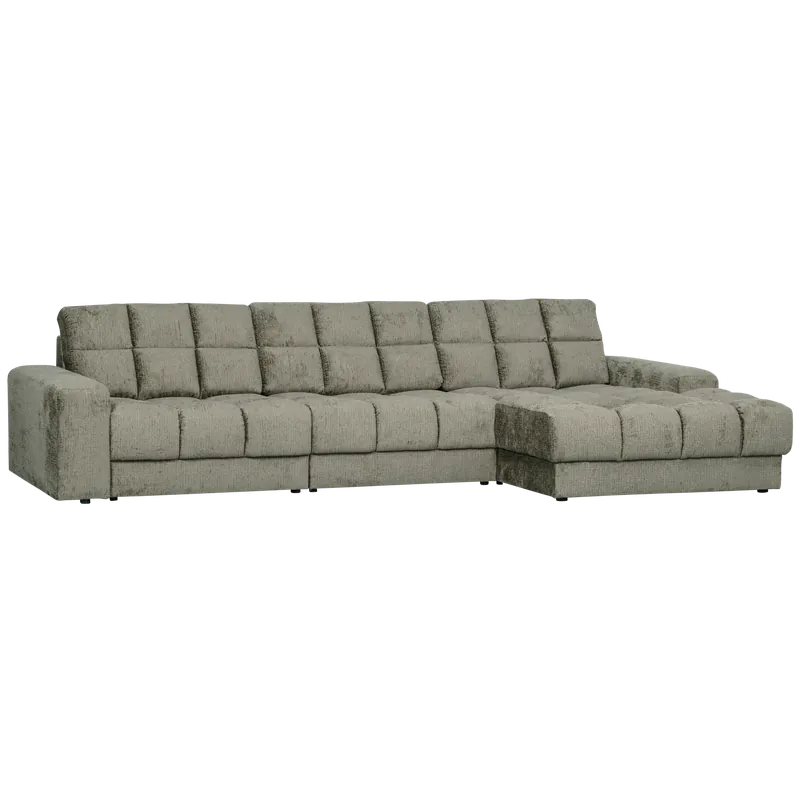 Mega-Angebot Ecksofa Sofa SECOND DATE Bezug Struktur Velvet frost Chaiselongue rechts