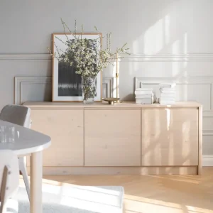 Sideboard Wilstone 180 cm mit 3 Türen Eiche hell Kommode Preisreduziert