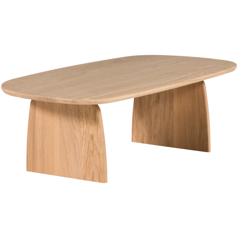 Couchtisch TABLO organisch 110 x 60 cm Eiche Massivholz Sofatisch Sonderangebot
