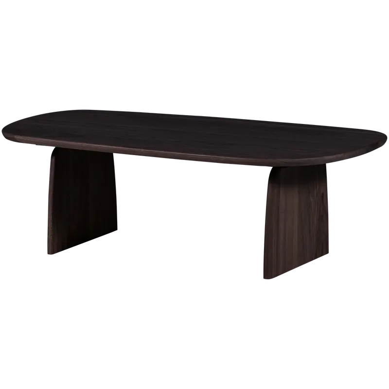Markenware Couchtisch TABLO organisch 110 x 60 cm Eiche mystic brown Massivholz Sofatisch