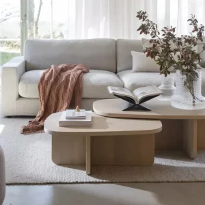 Preiswert 2er Set Couchtisch WILLINGS Eiche white wash