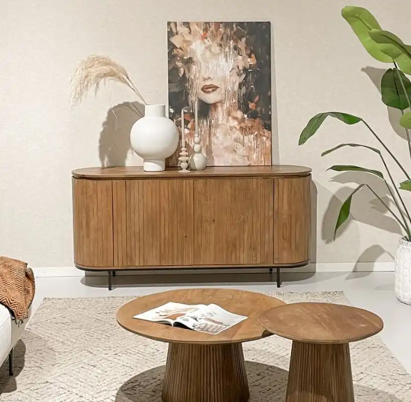 Sideboard Anrichte Noor 170 cm Mangoholz natur Abverkauf