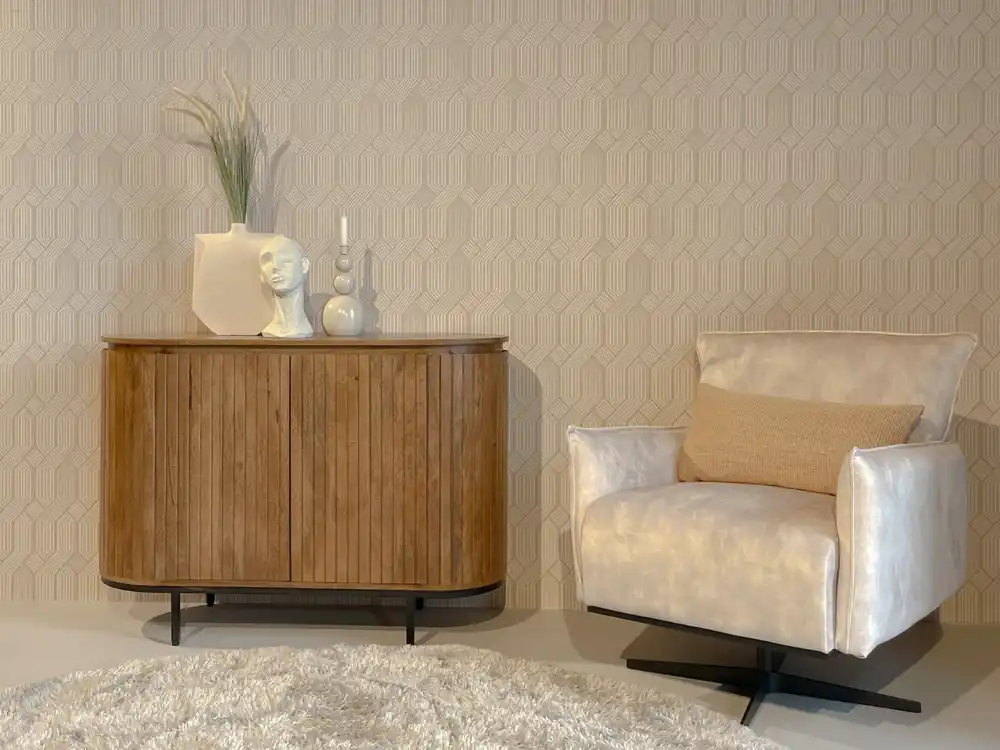 Zertifiziert Sideboard Anrichte Noor 115 cm Mangoholz natur