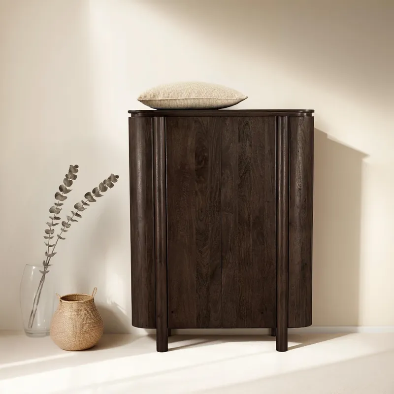 Bestpreis Kommode Salano 150 cm Mangoholz braun Sideboard Schrank