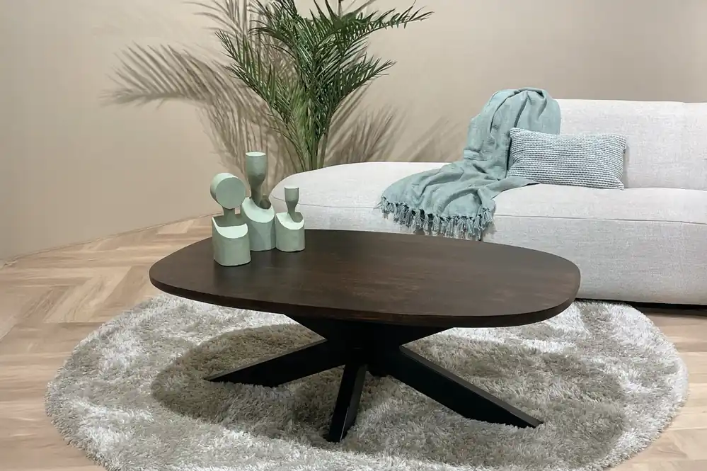 Couchtisch Sofatisch Jesper 120 x 75 cm Mangoholz braun Direktkauf