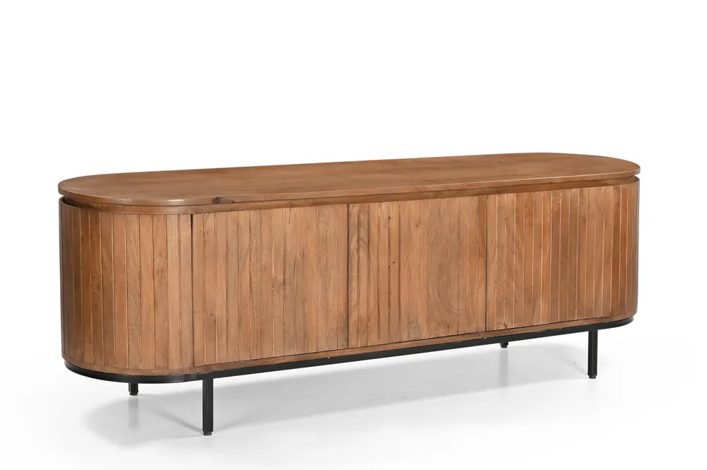 TV Möbel Lowboard Noor 170 cm Mangoholz natur Nur Heute
